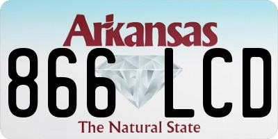 AR license plate 866LCD