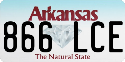 AR license plate 866LCE