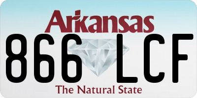 AR license plate 866LCF
