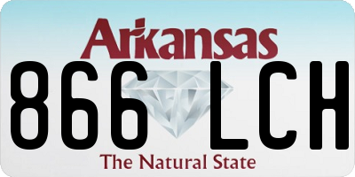 AR license plate 866LCH