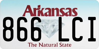 AR license plate 866LCI