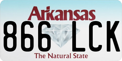 AR license plate 866LCK