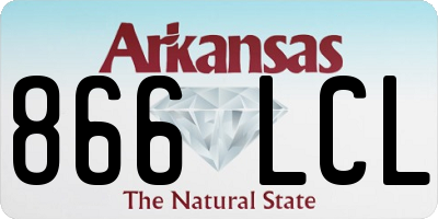 AR license plate 866LCL
