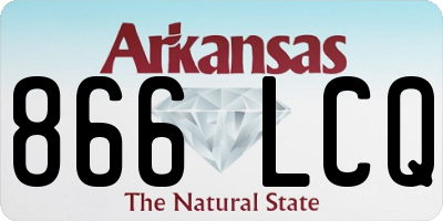 AR license plate 866LCQ