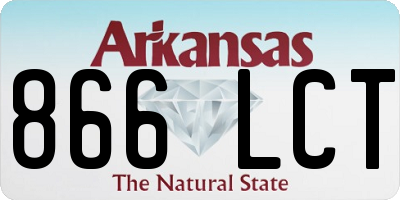 AR license plate 866LCT