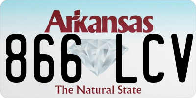 AR license plate 866LCV