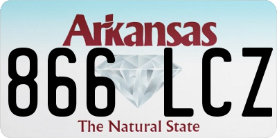 AR license plate 866LCZ