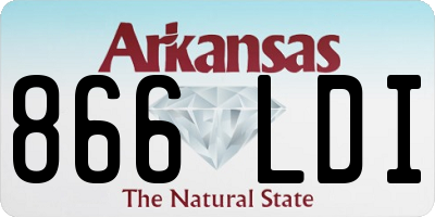 AR license plate 866LDI