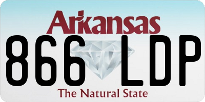 AR license plate 866LDP