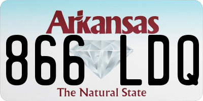 AR license plate 866LDQ
