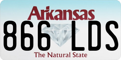 AR license plate 866LDS