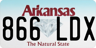 AR license plate 866LDX