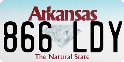 AR license plate 866LDY
