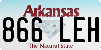 AR license plate 866LEH