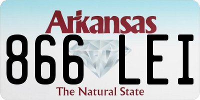 AR license plate 866LEI