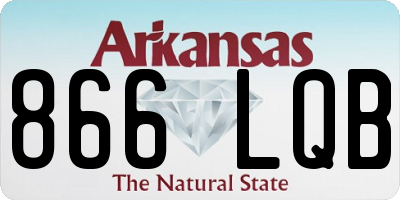 AR license plate 866LQB
