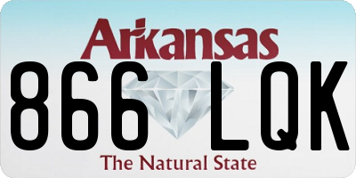 AR license plate 866LQK