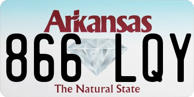 AR license plate 866LQY