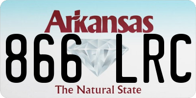 AR license plate 866LRC