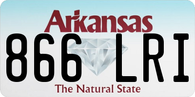 AR license plate 866LRI
