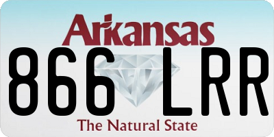 AR license plate 866LRR