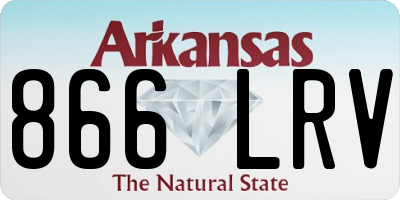 AR license plate 866LRV