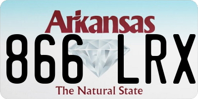 AR license plate 866LRX