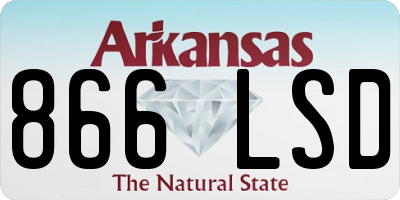 AR license plate 866LSD
