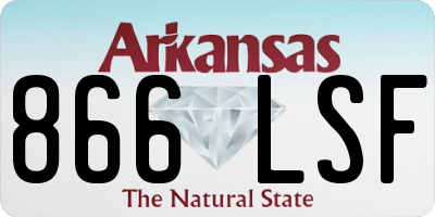 AR license plate 866LSF