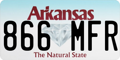 AR license plate 866MFR