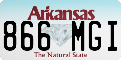 AR license plate 866MGI