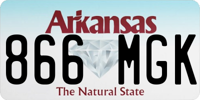 AR license plate 866MGK