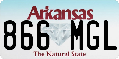 AR license plate 866MGL