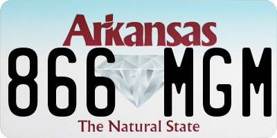 AR license plate 866MGM