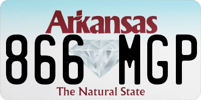 AR license plate 866MGP
