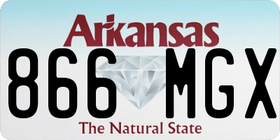 AR license plate 866MGX