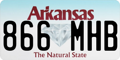 AR license plate 866MHB