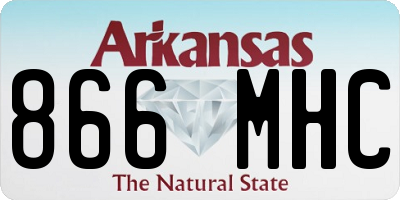 AR license plate 866MHC