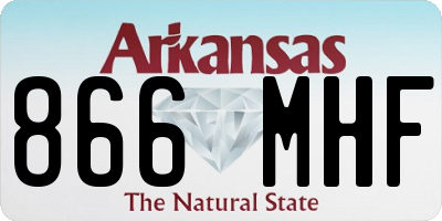 AR license plate 866MHF