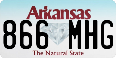 AR license plate 866MHG