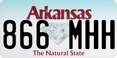 AR license plate 866MHH