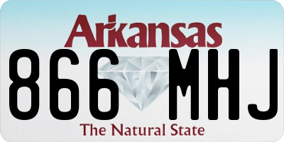 AR license plate 866MHJ