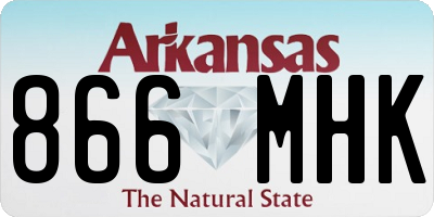 AR license plate 866MHK