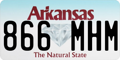 AR license plate 866MHM