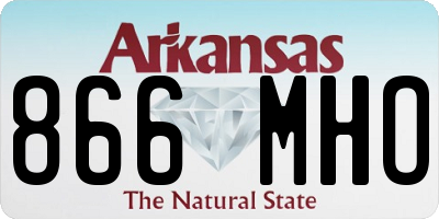 AR license plate 866MHO