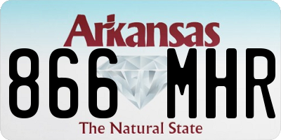 AR license plate 866MHR