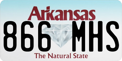 AR license plate 866MHS