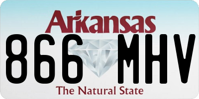 AR license plate 866MHV