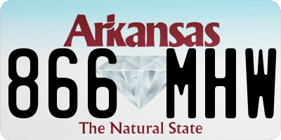 AR license plate 866MHW
