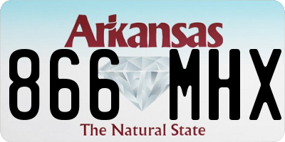 AR license plate 866MHX
